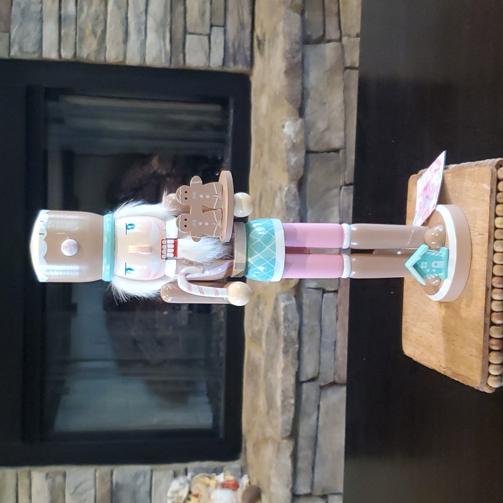 Holiday Nutcracker with Gingerbread and Candy Cane